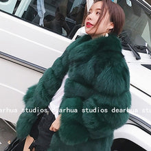 Load image into Gallery viewer, ZADORIN 2019 New Winter Coat Women Faux Fox Fur Coat Plus Size Women Stand Collar Long Sleeve Faux Fur Jacket Fur gilet fourrure