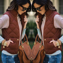 Load image into Gallery viewer, 2019 Women Female Slim Vest Women&#39;s Windproof Warm Sleeveless Winter Jacke Thick Warm Waistcoat Vest Coat Jacket Size S-3XL