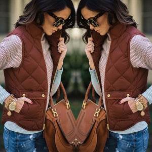 2019 Women Female Slim Vest Women's Windproof Warm Sleeveless Winter Jacke Thick Warm Waistcoat Vest Coat Jacket Size S-3XL