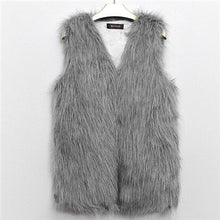 Load image into Gallery viewer, INDJXND Fashion Winter Faux Fur Waistcoat Women Vest Women&#39;s Coat Artificial Furs Jacket Gilet Veste Fourrure Femme Warm Outwear