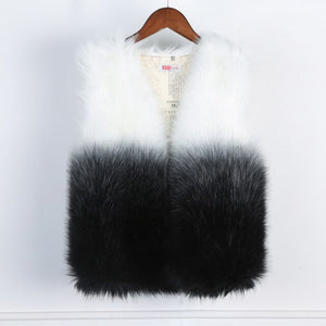 INS Fashion Women short Faux Fur Vest Winter Sleeveless Vest Female Outwear Casual Fourrure Gilet Femme kamizelka futerko