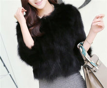 Load image into Gallery viewer, Furry Fur Coat Women Fluffy Warm Long Sleeve Outerwear New Autumn Winter Faux Fox Fur Coat Jacket Hairy Overcoat fourrure femme