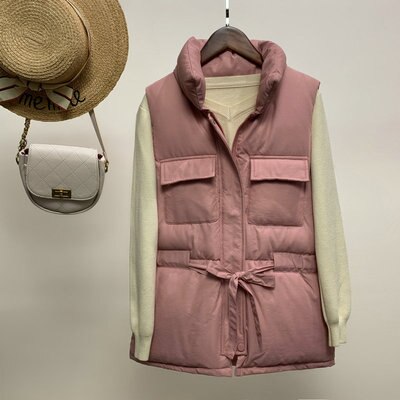 Cotton clothing vest female short paragraph 2019 new autumn and winter coat vest women wild student jacket vest women outerwear