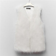 Load image into Gallery viewer, Women Winter Sleeveless Outwear Faux Fur Vest Women&#39;s Coats Jackets Gilet Veste Fourrure Femme Casual Waistcoat Plus Size S222