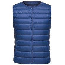 Load image into Gallery viewer, SEMIR Women Packable Quilted Lightweight Down Vest with Slant Pocket Light Puffer Vest Chinlon Lined with Front Snap Closure