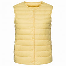 Load image into Gallery viewer, SEMIR Women Packable Quilted Lightweight Down Vest with Slant Pocket Light Puffer Vest Chinlon Lined with Front Snap Closure