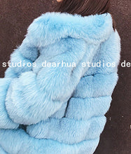 Load image into Gallery viewer, ZADORIN 2019 New Winter Coat Women Faux Fox Fur Coat Plus Size Women Stand Collar Long Sleeve Faux Fur Jacket Fur gilet fourrure