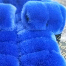 Load image into Gallery viewer, ZADORIN 2019 New Winter Coat Women Faux Fox Fur Coat Plus Size Women Stand Collar Long Sleeve Faux Fur Jacket Fur gilet fourrure